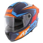Axxis Hawk SV EVO full face helmet Ixil C14 matt orange blue