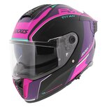 Axxis Hawk SV EVO full face helmet Titan B8 matt black pink purple