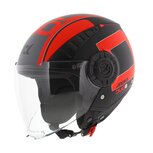 Axxis Metro S helmet Duo B15 matt black red - Size XXS - Children / youth helmet for motorcycle and scooter