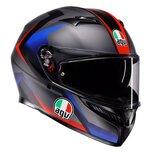 AGV K3 fullface motorcycle helmet Striga matt black blue red