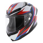 AGV K6 S Timewarp Motorcycle helmet matt black red blue
