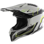 Airoh MX Helmet Aviator 3 AMS&sup2; Leader gloss grey black yellow