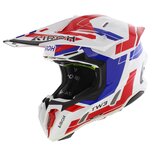 Airoh Twist 3.0 MX Helmet Dynasty gloss white blue red