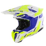 Airoh Twist 3.0 MX Helmet Dynasty white blue yellow