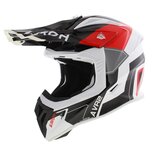 Airoh Aviator Ace 2 MX Helmet Shield gloss black white red