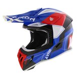Airoh Aviator Ace 2 MX Helmet Shield gloss blue white red