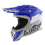 Airoh Aviator Ace 2 MX Helmet Fury gloss blue white grey