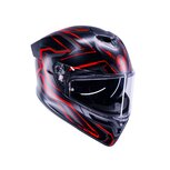 AGV K5 helmet Astralix matt black red