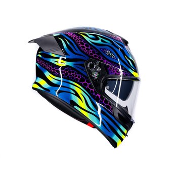 AGV K5 helmet Viverna blue purple yellow