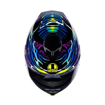 AGV K5 helmet Viverna blue purple yellow