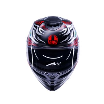 AGV K5 helmet Viverna matt black grey red