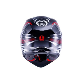 AGV K5 helmet Viverna matt black grey red