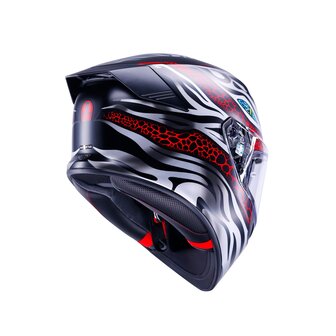 AGV K5 helmet Viverna matt black grey red
