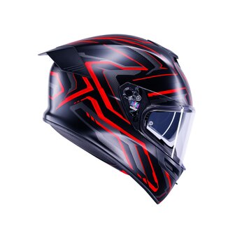 AGV K5 helmet Astralix matt black red