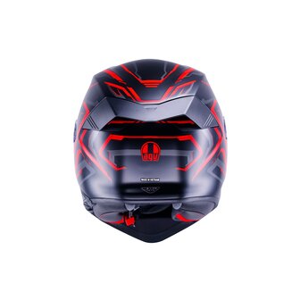 AGV K5 helmet Astralix matt black red