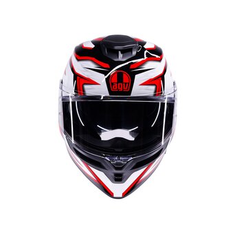 AGV K5 helmet Zenithar black white red