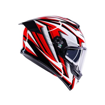 AGV K5 helmet Zenithar black white red