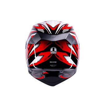 AGV K5 helmet Zenithar black white red