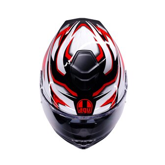 AGV K5 helmet Zenithar black white red