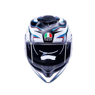 AGV K5 helmet Zenithar matt black white blue
