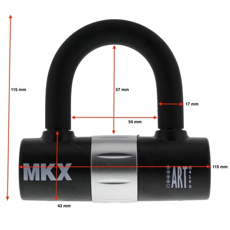 MKX-lock Padlock 120cm 