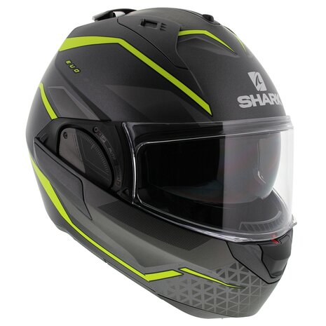 Shark Evo ES Yari matt anthracite yellow silver - Size XS - Flip Up Modular Motorcycle helmet