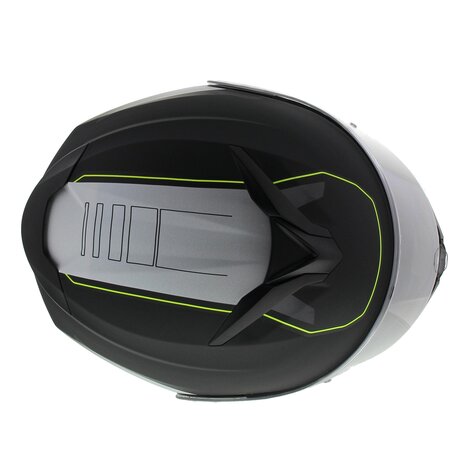 Vito Furio Modular Motorcycle Helmet - matt black white fluo yellow