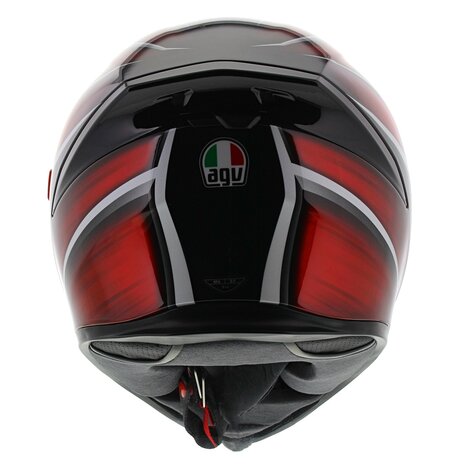 AGV K5-S Tempest Black White Red  - Size XXL - Motorcycle Helmet Full Face Fiberglass