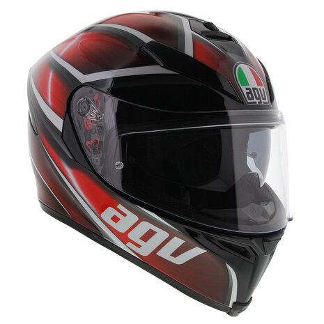 AGV K5-S Tempest Black White Red 