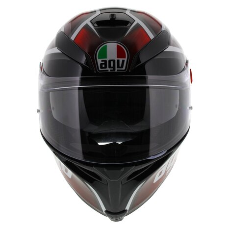 AGV K5-S Tempest Black White Red 