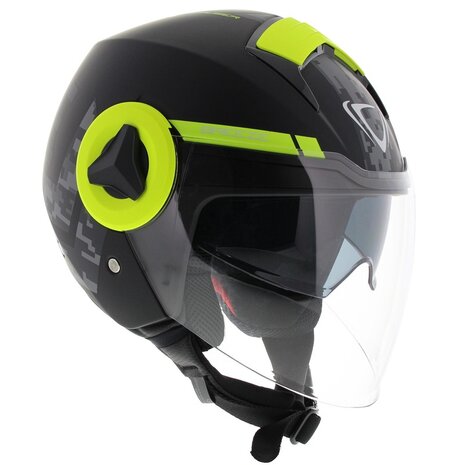Vemar Breeze helmet Camo matt grey yellow fluo - Size M