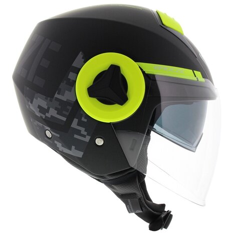 Vemar Breeze helmet Camo matt grey yellow fluo - Size M