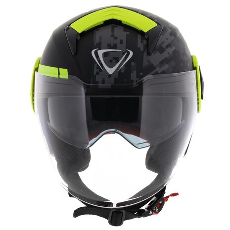Vemar Breeze helmet Camo matt grey yellow fluo - Size M