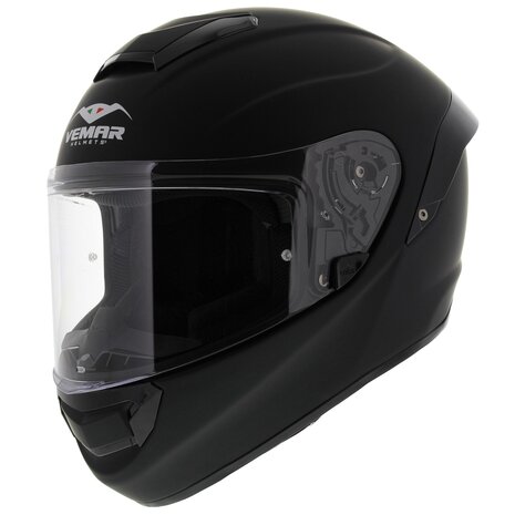 Vemar Hurricane H0S Solid matt black - Size XL - Racing motorcycle helmet