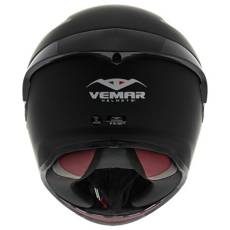 Vemar Hurricane H0S Solid matt black - Size XL - Racing motorcycle helmet