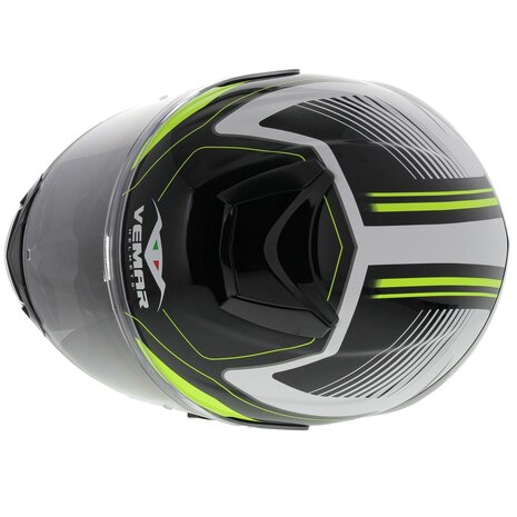 Vemar Hurricane Laser gloss white yellow black - Size XL