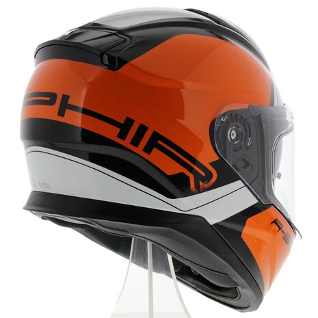 Vemar Zephir Mars orange white - Size L - Motorcycle helmet