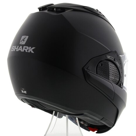 Shark EVO-GT Modular Helmet Blank Matt Black - Motorcycle flip back helmet