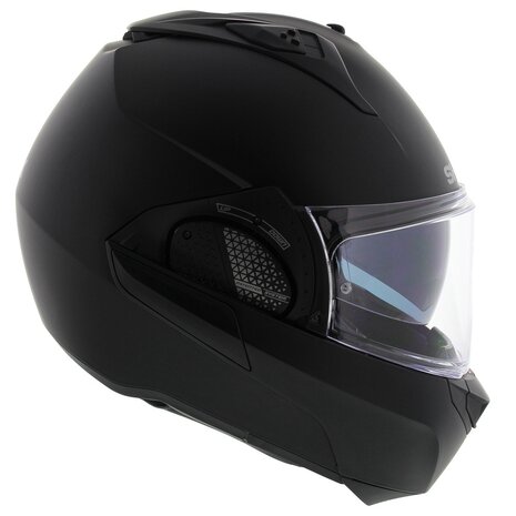 Shark EVO-GT Modular Helmet Blank Matt Black - Motorcycle flip back helmet
