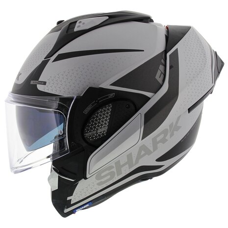 Shark EVO-GT Modular Motorcycle Helmet Encke matt silver anthracite - XS