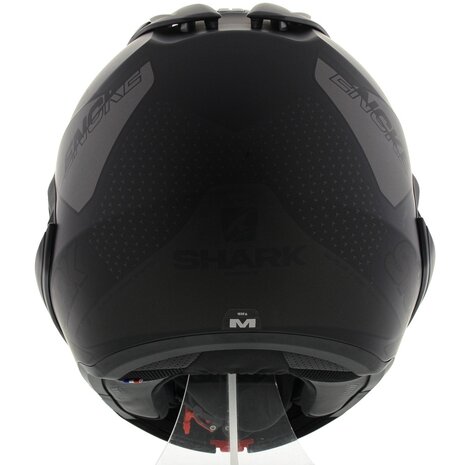 Shark EVO-GT Helmet Encke matt black anthracite - Size XS - Flip up / Flip back / Modular motorcycle helmet