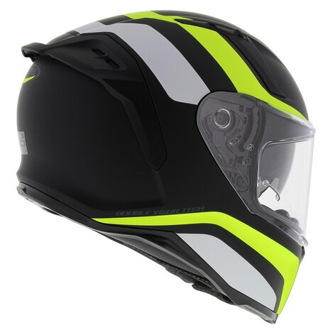 Caberg Avalon Motorcycle Helmet Blast Matt Black Yellow White - Size XL