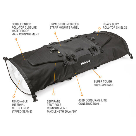 Kriega Drybag US40 Cordura Helmetdiscounter