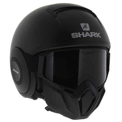 Shark Street Drak matt black - Size XS - Motorcycle helmet with mask