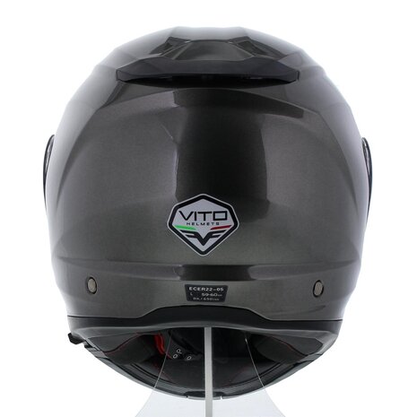 Vito Furio Modular Motorcycle Helmet - gloss gunmetal - grey green