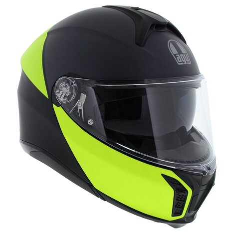 AGV Tourmodular helmet Balance matt black yellow fluo grey