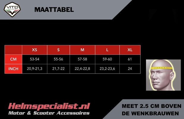 Vito Isola helmet matt black titanium - Size XS