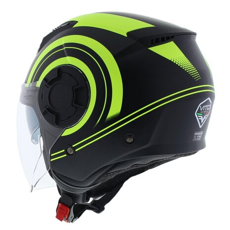 Vito Isola helmet matt black fluo yellow