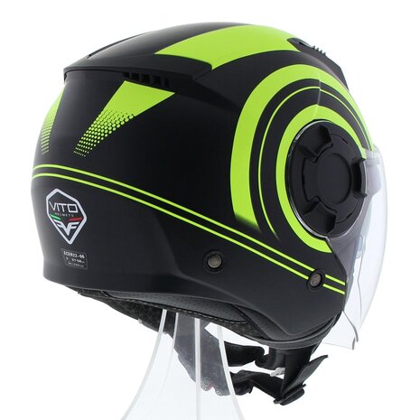 Vito Isola helmet matt black fluo yellow