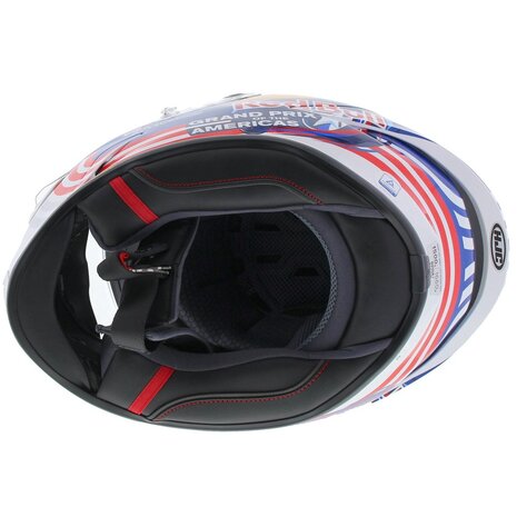 HJC RPHA 1 Red Bull Austin GP Motorcycle Helmet Size XXL - White Blue Red